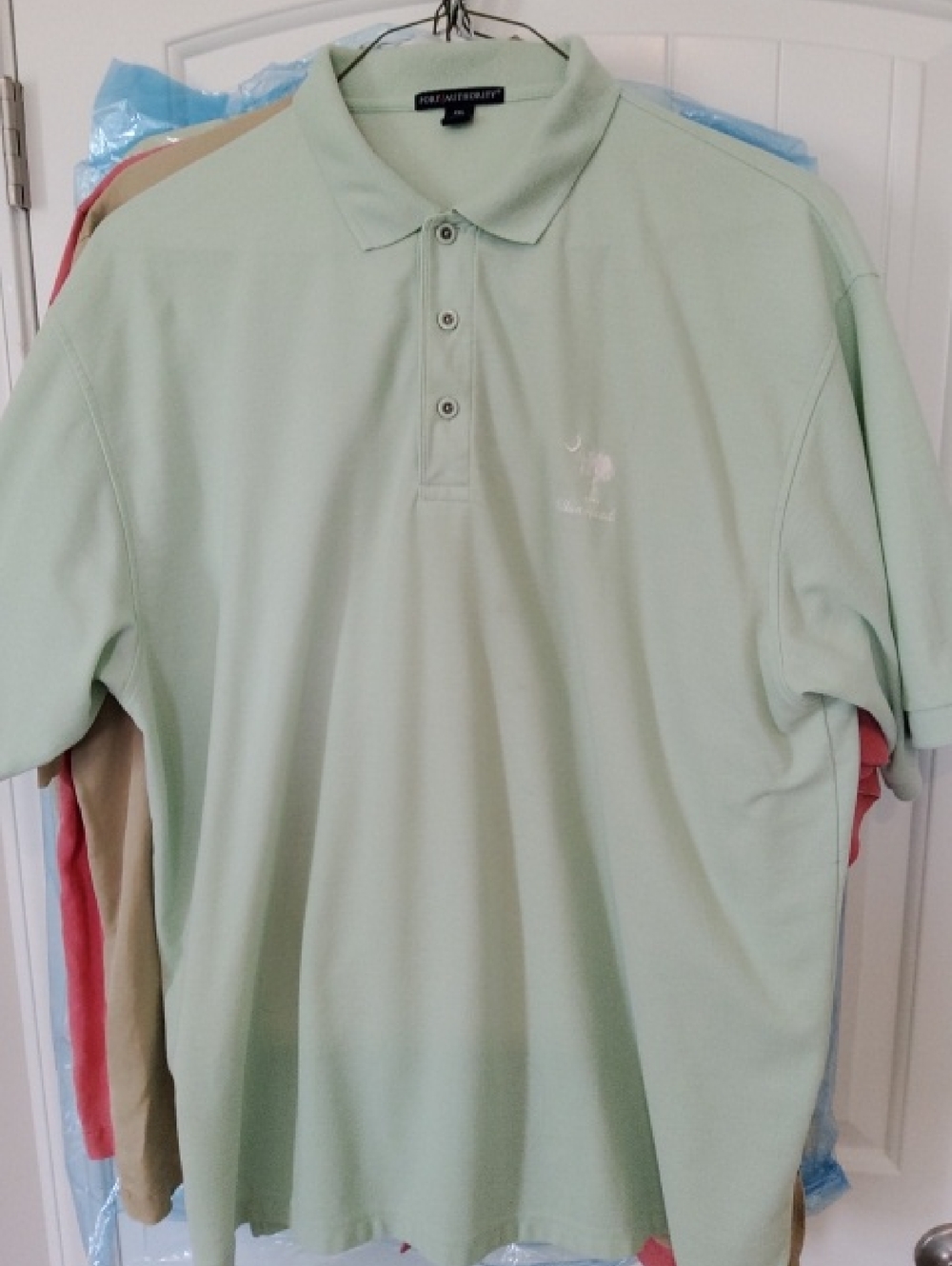 Port Authority Men's Hilton Head Island Mint Green Polo Shirt